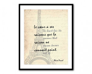 ... print - Wall Art - Room Decor - Inspirational quote Blaise Pascal