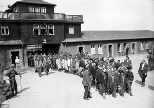 Free: Inmates of the concentration camp Buchenwald near Weimar ...