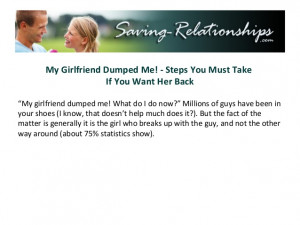 My Girlfriend Dumped Me! - Steps You Must Take If You Want Her Back