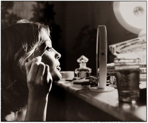 romy | notice the drink blurred in the foreground...