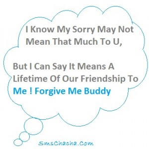 sms best friend to say sorry