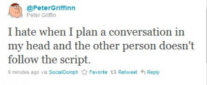 family guy, griffinn, peter, quote, text, twitter