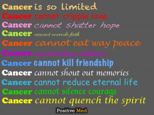Cancer cannot silence courage