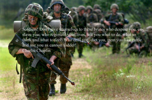 quote:Soldiers, don't give yourselves to these brutes... Charlie ...