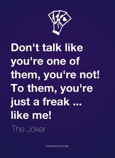 ... quote #quotes #design #typography #art #batman #darkknight #joker #
