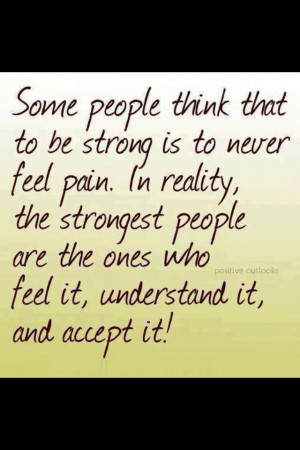 Being strong