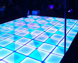 glowing color changing led dance floor