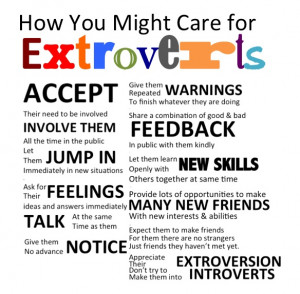 Introvert And Extrovert Chart Introverts clearly have a