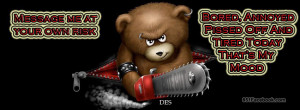 quotes crude bear with attitude quote chainsaw facebook timeline cover