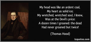 Quote My Head Was Like An Ardent Coal Heart As Solid Ice