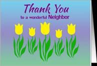Thank you Cards for Neighbor