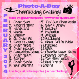 cheerquotes:February Cheerleading Challenge!!