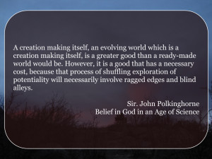 creation making itself an evolving world which is a creation making ...
