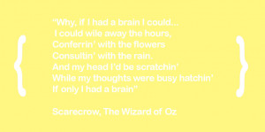 Scarecrow From Wizard Of Oz Quotes However the scarecrows in the