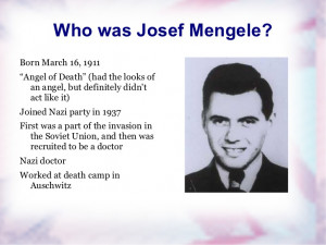 Josef Mengele Eye Color Experiments Who Was
