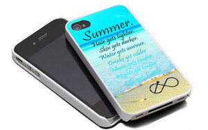 Summer Quote Infinity Anchor Design For iPhone 4/4S Case and iPhone 5 ...