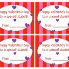 Print this card to give your students on Valentine's Day. Two sizes ...