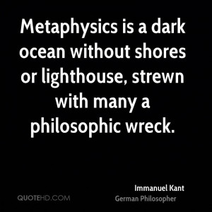 ... without shores or lighthouse, strewn with many a philosophic wreck