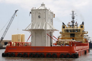 ... oil leaking from the Deepwater Horizon oil drilling platform in Port