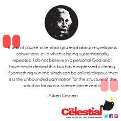 Albert Einstein #atheist quote by The Celestial Teapot magazine. Check ...