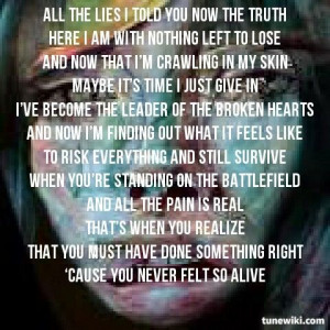 Papa Roach lyrics of 