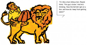 Man-riding-a-lion-entrepreneurship