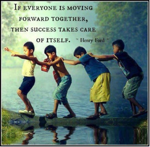 If everyone is moving forward together...