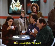 Seinfeld quote - Jerry eating with Elaine & George, ‘The Non-Fat ...