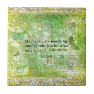 Rumi quote on healing and love tiles