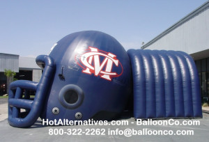 Modesto Christian High School CA Football Helmet 9 tunnel