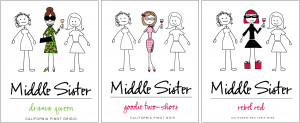 love Middle Sister wine labels. Every time I see Middle Sister ...