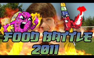 Food Battle Smosh Ian Hecox And Anthony Padilla Photo