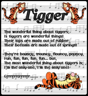 Tigger!!!! Love this song :)