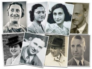 of the Secret Annex: Edith Frank, Margot Frank, Anne, Otto Frank ...
