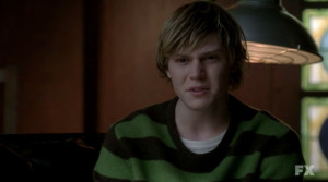 Evan Peters as Tate Langdon on American Horror Story Season One Evan ...