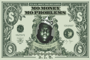 The Notorious B.I.G. Dollar Wall Poster