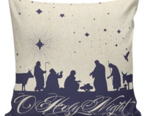 Christmas Pillow Cushion Wise Men B ethlehem Christian Faith Star in ...