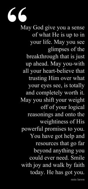 You are here: Home › Quotes › Having faith that Gods plan for us ...