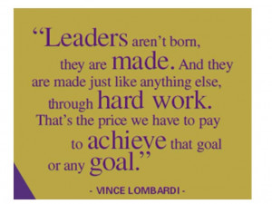 Vince Lombardi leadership quote