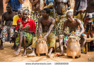 West African Tribal Dance African tribal dance stock
