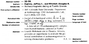 Archaeology and AATA