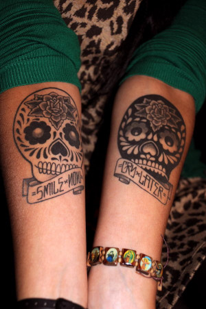 Smile Now Cry Later Skull Tattoos