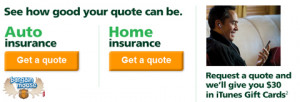 30 Free iTunes With Insurance Quote (Ontario Only)