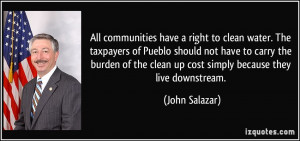 have a right to clean water. The taxpayers of Pueblo should not ...