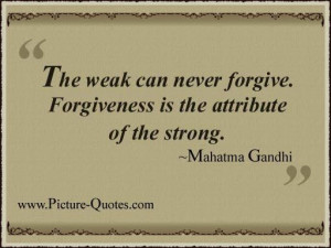 try to be strong and forgive