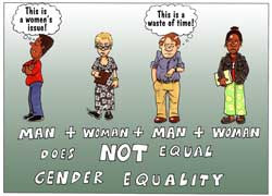 Man + woman + man + wpman does