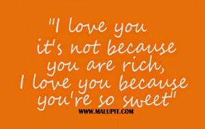 Youre So Cute Quotes You're so sweet - love quotes. 