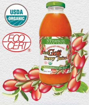 Goji Berry Juice - 100% Pure, Certified Organic