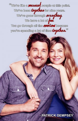 re spending a lot of time together patrick dempsey grey s anatomy if ...