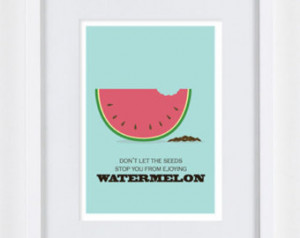 Watermelon A4 - CathrineHolm Stig L indberg print inspirational funny ...